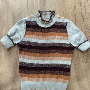 Free People Short Sleeve Sweater Top